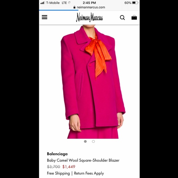 Balenciaga Baby Camel Wool Blazer